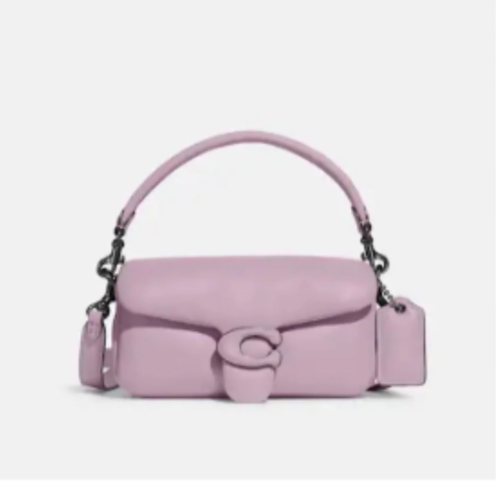 COACH Pillow Tabby Shoulder Bag 18 Ice Purple - Picture 1 of 4